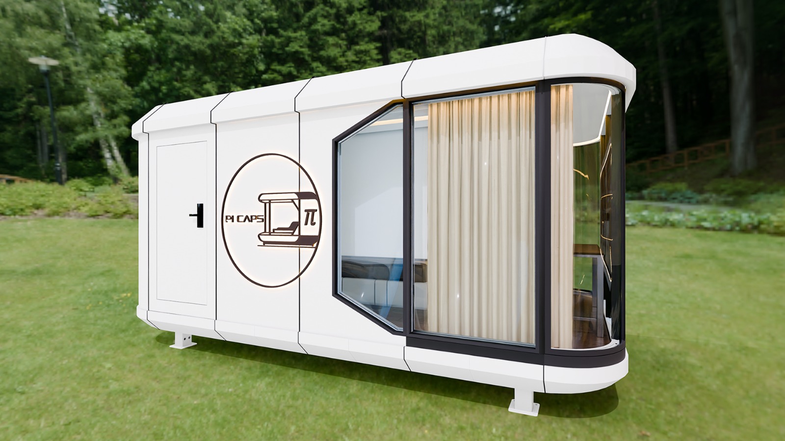 Capsula modulara Alpha 18m² exterior PI CAPS Romania