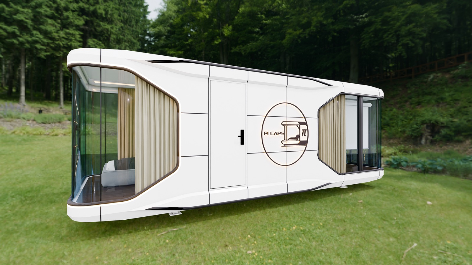 Capsula modulara Beta 28m² exterior PI CAPS Romania